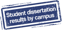 Student dissertation results by campus
